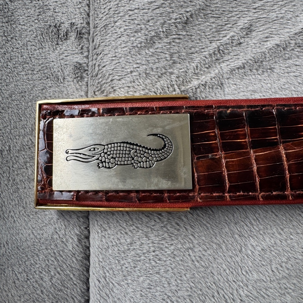 Rare - Genuine Crocodile Skin Belt